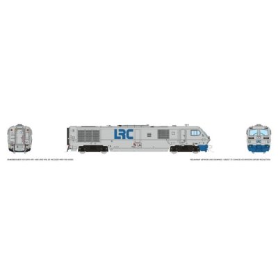 Rapido 1113506 - HO LRC Locomotive (DC/DCC/Sound): Grey LRC Test Scheme