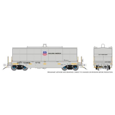 Rapido 1128008-2 - HO Greenbrier Coil Car: Union Pacific - Gray / UP Logo: Single Car #1: #724124