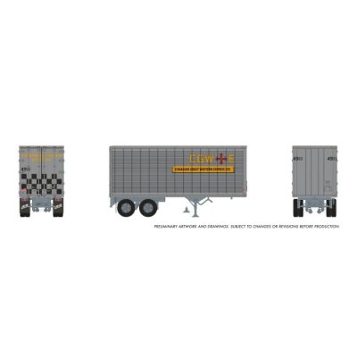Rapido 1146009 - HO 26' Can-Car Trailer: Canadian Great Western Express: #4991