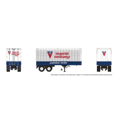 Rapido 1146026 - HO 26' Can-Car Trailer: Imperial Roadways: #26053
