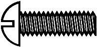 Walthers 1177 - 2-56 Nylon Round Head Machine Screws (12pk) - 5/8 x .086 inch