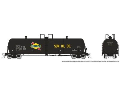 Rapido 135019-6 - HO Procor 20,000 Gallon General Purpose Tank Car - Sunoco - UTLX / Era: 1974+ -...