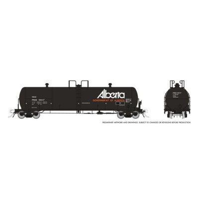 Rapido 135028-3 - HO Procor 20,000 Gallon General Purpose Tank Car  - UTLX - Gov. of Alberta - #5...