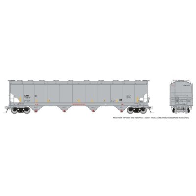 Rapido 136004-5 - HO Trinity 6221cuft Covered Hopper: XOMX (Exxon-Mobil): Single Car #710268