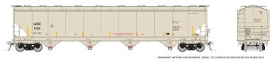 Rapido 136008-2 - HO Trinity 6241cuft Covered Hopper: GISX (INEOS Olefins & Polymers): Single Car...