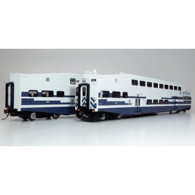 Rapido 146010 - HO BiLevel Commuter Car - Metrolink: Set #2 (Cab: 628 Coaches: 189, 207)