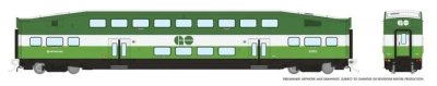 Rapido 146043 - HO Single BiLevel Commuter Car - GO Transit/ Metrolinx - Unnumbered Coach