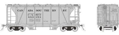 Rapido 149003 - HO Enterprise 2-Bay Covered Hopper - Canada Southern (Gothic) (3pkg) #1