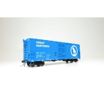 Rapido 155007-1 - HO GN 40' Boxcar w/ Late IDNE: Great Northern - Big Sky Blue: Single Car #5349 ...