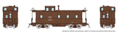 Rapido 162002 - HO SP C-40-3 Steel Cupola Caboose - Southern Pacific (Delivery Scheme) #1160