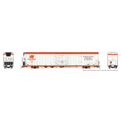 Rapido 167001-2 - HO Greenbrier 72ft IL 7780 Reefer - Silent - Cyro-Trans (CRYX / Orange End) #51...