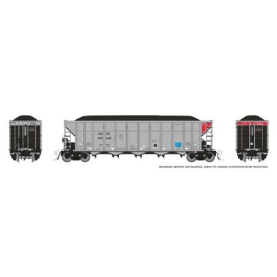 Rapido 169050-2 - HO AutoFlood III Coal Hopper: GACX #2: #010434