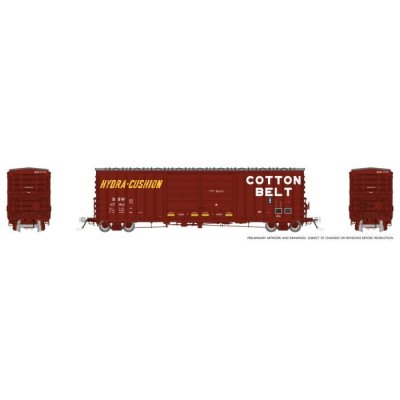 Rapido 170021 - HO Scale PC&F B-70-69 Boxcar - Cotton Belt (SSW) - 6 Pack