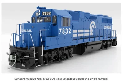 Rapido 38526 - HO EMD GP38  Locomotive - DCC/Sound - Conrail #7846