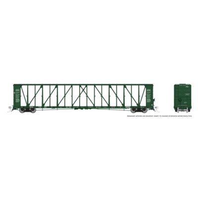 Rapido 562008-2 - N Scale - New Run - NSC Centerbeam Flatcar: BC Rail - Green: #730243