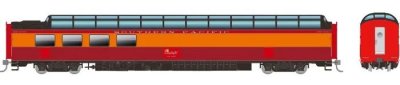 Rapido 175003 - HO SP 3/4 Dome-Lounge w/Fluted Sides - Southern Pacific (Daylight) #3606