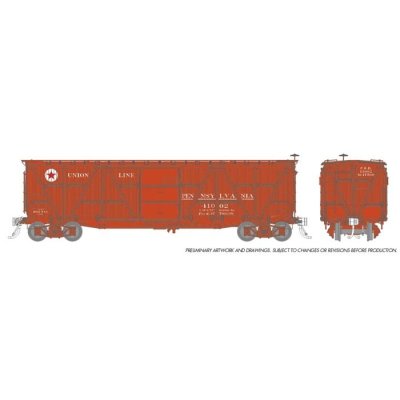 Rapido 177002-2 - HO PRR X23 Boxcar: Union Lines Scheme: Single Car #41197 - FINAL SALE