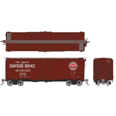 Rapido 181008-4 - HO 1937 AAR 40' Boxcar - Round corner: Seaboard: Single Car #19761