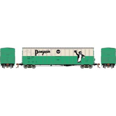 Athearn RTR 18447 - HO 50ft NACC Boxcar - Penguin Ginger Ale #7007