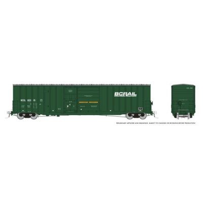 Rapido 191002 - HO Trenton Works 6637cuft boxcar: BC Rail - As-Delivered: 6-Pack #2