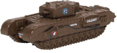 Oxford Diecast NCHT002 - N Scale 1942 Churchill Mk.III Tank - Assembled -- 1st Canadian Tank Brig...