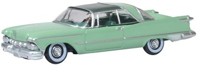 Oxford Diecast 87IC59002 - HO 1959 Imperial Crown 2-Door Hardtop - Highland Green, Ballad Green I...