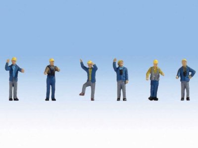 Walthers SceneMaster 6046 - HO 1960s & 70s Yard Crewmen (6pk)