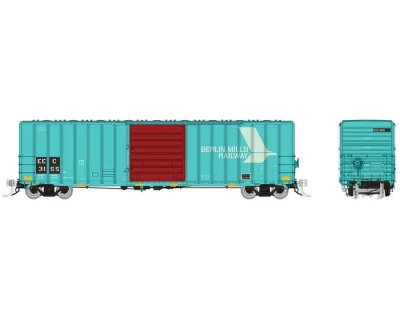 Rapido 198099 HO PC&F 5241 CUFT - Boxcar - Undecorated