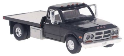 Brekina 19669 - HO 1981 GMC Sierra Grande Flatbed Truck - Assembled -- Black