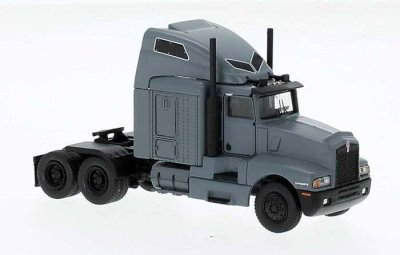 Brekina 85928 - HO 1984 Kenworth T600 Sleeper-Cab Tractor Only - Assembled -- Matte Gray