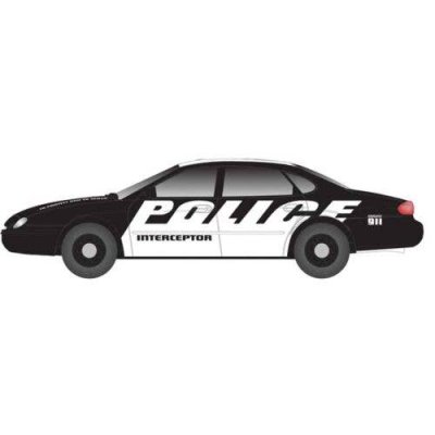 Atlas 60000165 - N Scale 1996 Ford Taurus 4-Door Sedan 2-Pack - Assembled -- Police Interceptor (...