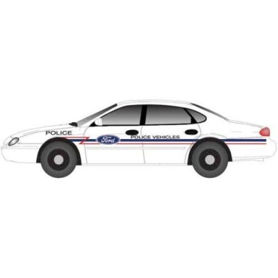 Atlas 60000166 - N Scale 1996 Ford Taurus 4-Door Sedan 2-Pack - Assembled -- Ford Police Demonstr...