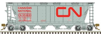 Atlas 20007164 - HO Slab-Side Covered Hopper (8 Hatch) - Canadian National (CN Noodle) #353641