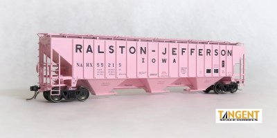Tangent Scale Models 20049-05 - HO PS4750 Covered Hopper - Ralston-Jefferson (Delivery 1974) NAHX...