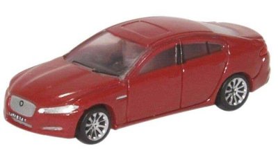 Oxford Diecast NXF001 - N Scale 2015 Jaguar XF Sedan - Assembled -- Carnelian Red