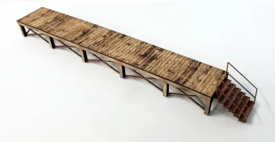 ITLA Scale Models - HO Scale 4153 Wood Loading Dock