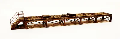 ITLA Scale Models - N Scale  3153 - N Scale Wood Loading Dock