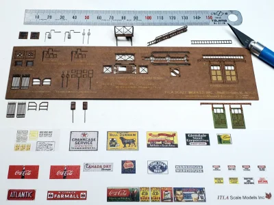 ITLA Scale Models - N Scale 3171 Wall Detail Kit