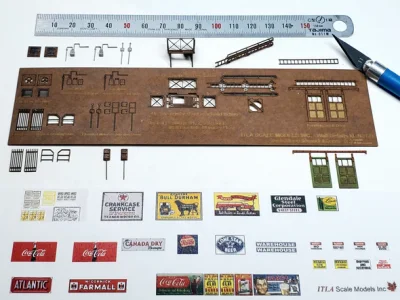 ITLA Scale Models N Scale 3171 - Wall Detail Kit