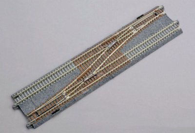 Kato Unitrack 20231 - N Scale Double-Track Crossover - Right Hand Unitrack 