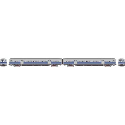 Rapido 207552 - HO Budd M3A set (DC/DCC/Sound): MNCR - Blue Stripe Scheme: #8004 + 8005