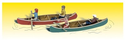 Woodland Scenics 2200 - N Scenic Accents(R) Figures -- Canoers 4pk
