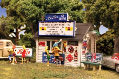 Monroe Models 2209 - HO Belles Ice Cream - Kit