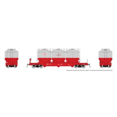 Rapido 224001-1 - Halliburton Pneumatic Rail Car (Cement Car): 1960s Scheme: Single #50