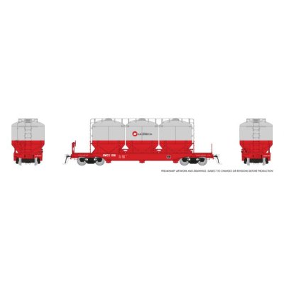 Rapido 224004-4 - Halliburton Pneumatic Rail Car (Cement Car): 1990s Scheme: Single #117