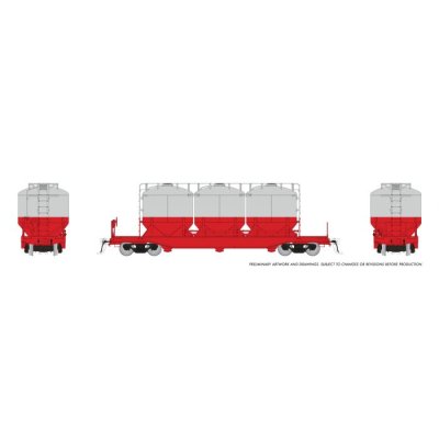 Rapido 224099 - Halliburton Pneumatic Rail Car (Cement Car): Undecorated Single Car