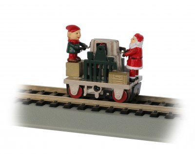 Bachmann HO 46224 Operating Hand Car Gandy Dancer Christmas Car