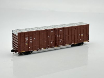 Aurora Miniatures 602092 - N Greenbrier 7550cf 60' Plate F Boxcar - MWCX 501017