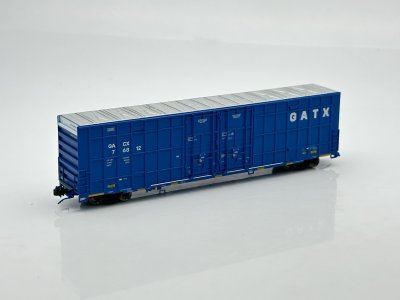 Aurora Miniatures 602082 - N Greenbrier 7550cf 60' Plate F Boxcar - GACX 76813