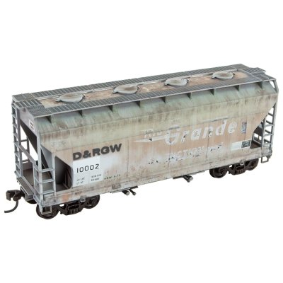 Micro Trains 2200006 - HO CF 2 -Bay Covered Hopper - D&RGW weathered Rd# 10002 - KIT